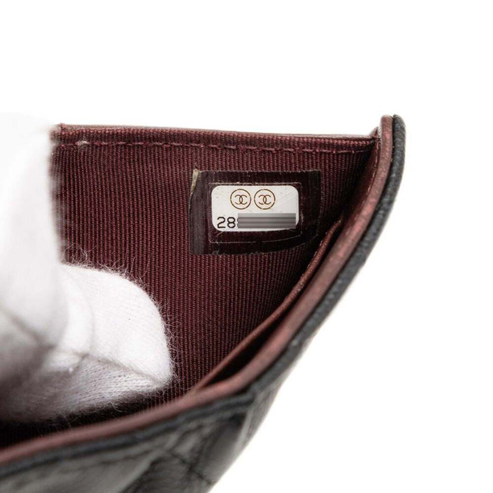 CHANEL Black Caviar Leather Logo Wallet - Picture 7 of 8